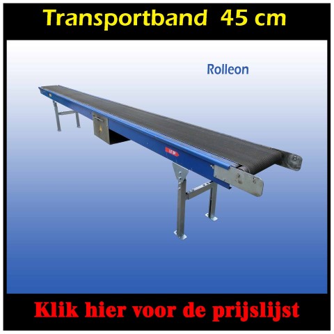 4 stuks transportbanden 6 meter