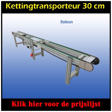 Kettingbaan voor kratten