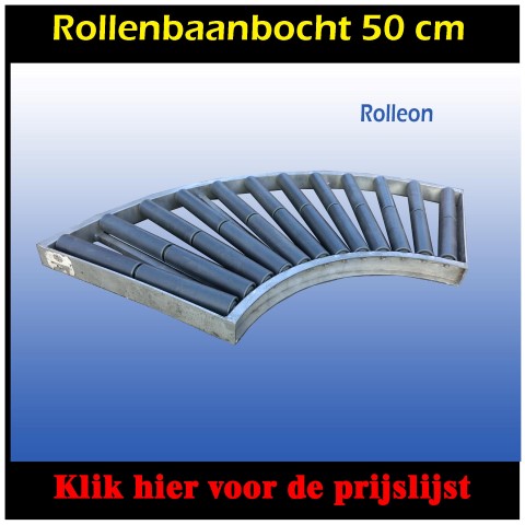 rollenbaanbocht 90 graden