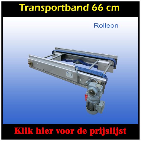 TRANSPORTBANDEN RVS 66 cm