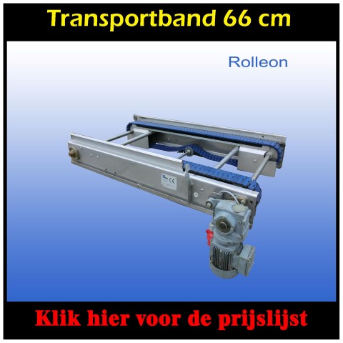 TRANSPORTBANDEN RVS 66 cm 