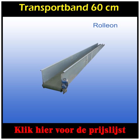 Transportband opvoerband