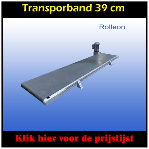 Transportbanden als nieuw