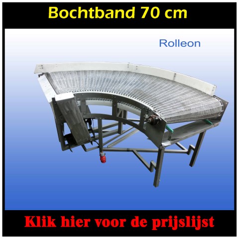 RVS spijlen schakelband bocht