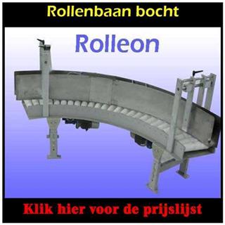 Rollenbaan bocht aangedreven