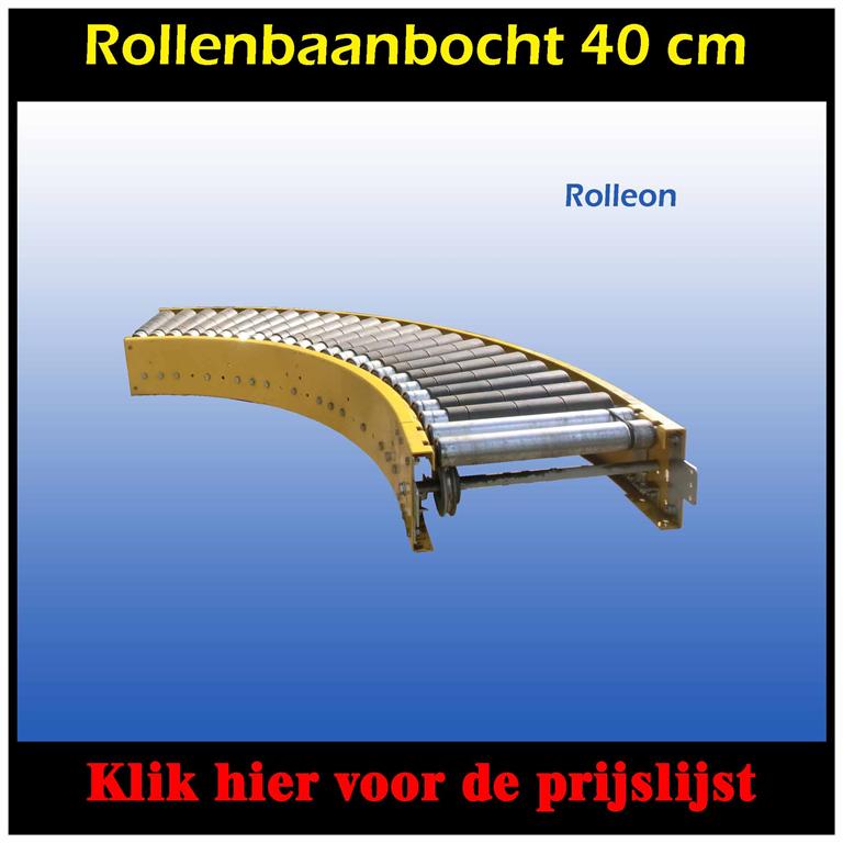 Rollenbaanbocht 90 graden