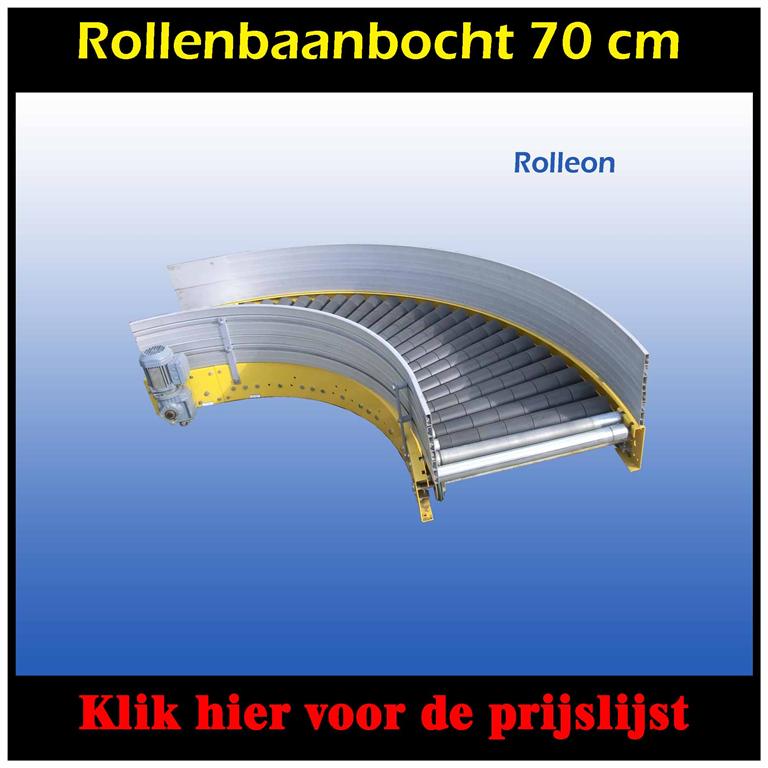 Rollenbaanbocht 90 graden