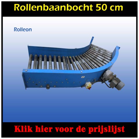 rollenbaanbocht 90 graden