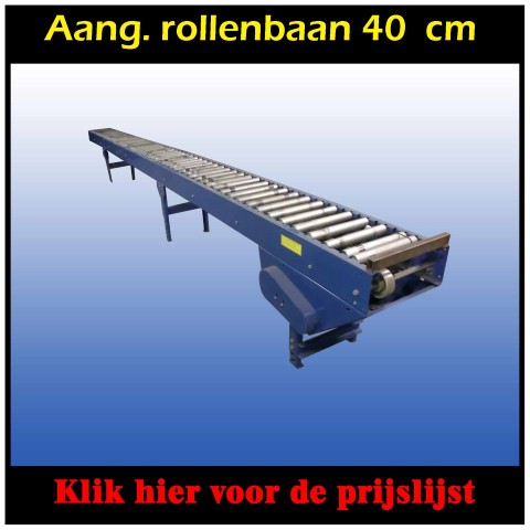 Aangedreven rollenbaan 40 cm