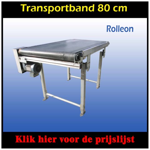 Aangedreven transportband 80 cm