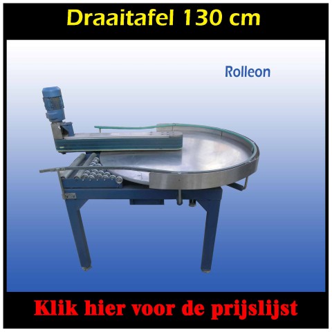 Rollenbaanbocht draaiplattau 