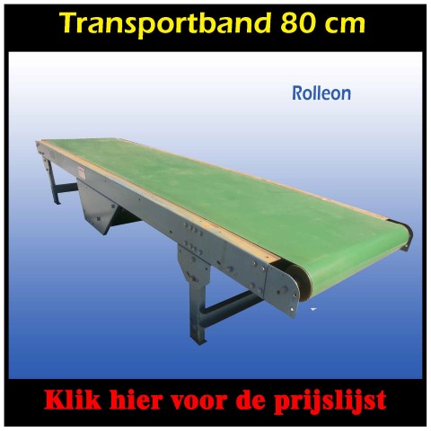 Aangedreven transportband 80 cm