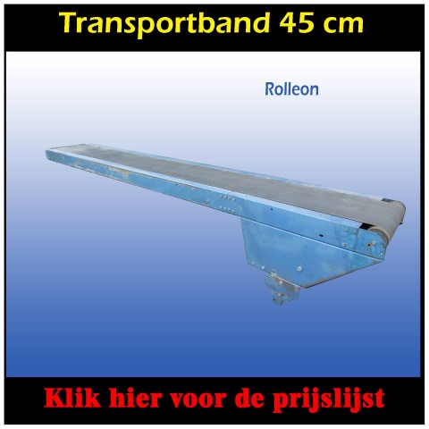 Aangedreven transportband 45 cm