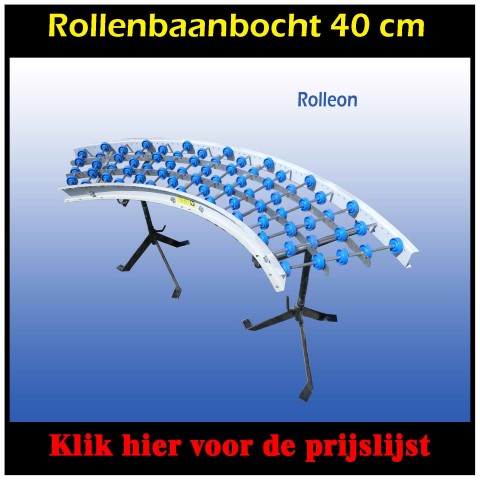 Rollenbaan hoek 90 graden