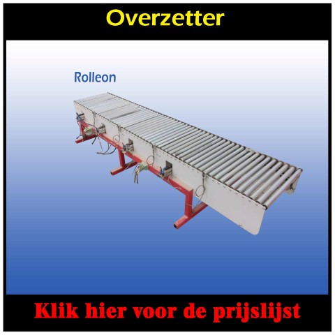 Aangedreven rollenbaan overzetter 