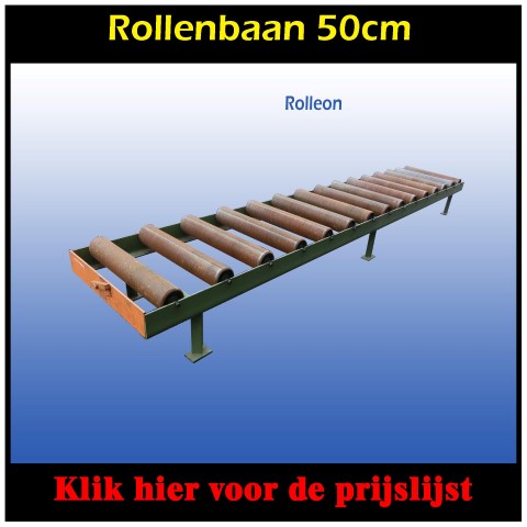 Rollenbaan 50 cm + steun