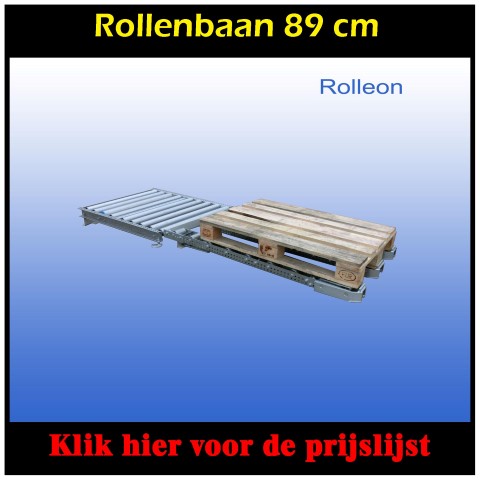 Euro pallet rollenbaan voor palletwagen pompwagen