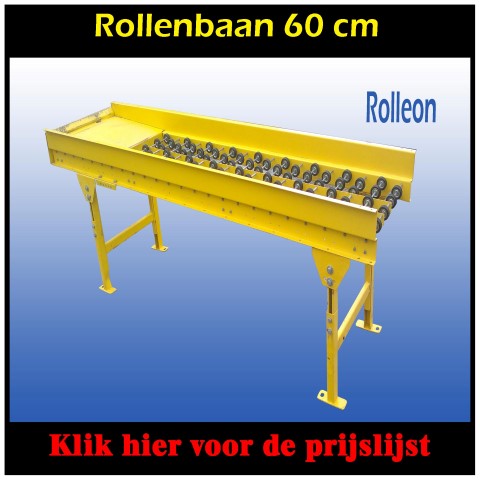 Rollenbaan met ondersteuningen