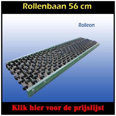 Rollenbaan met ondersteuningen