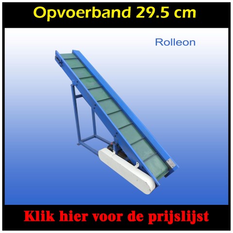 RVS opvoerband 29 cm 