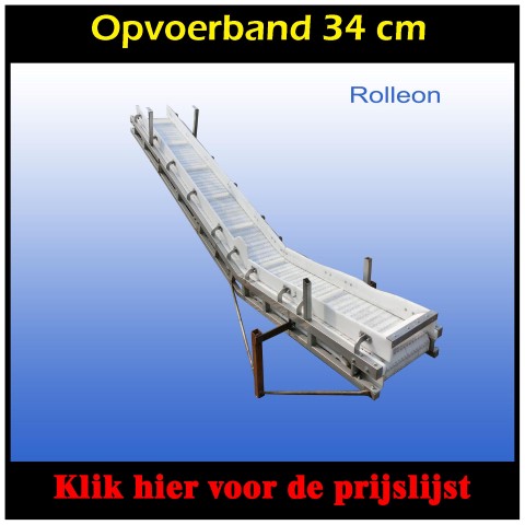 RVS opvoerband transportband