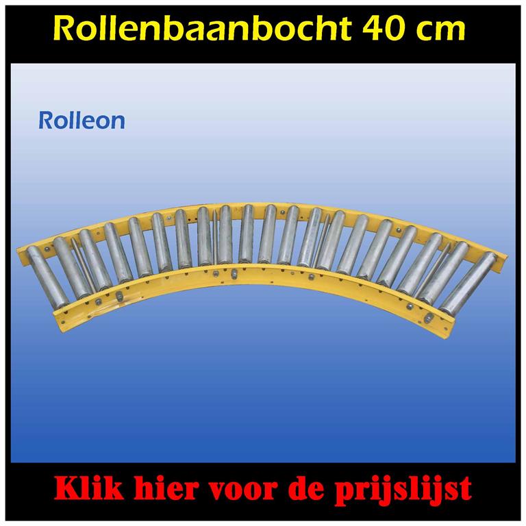 rollenbaanbocht 90 graden