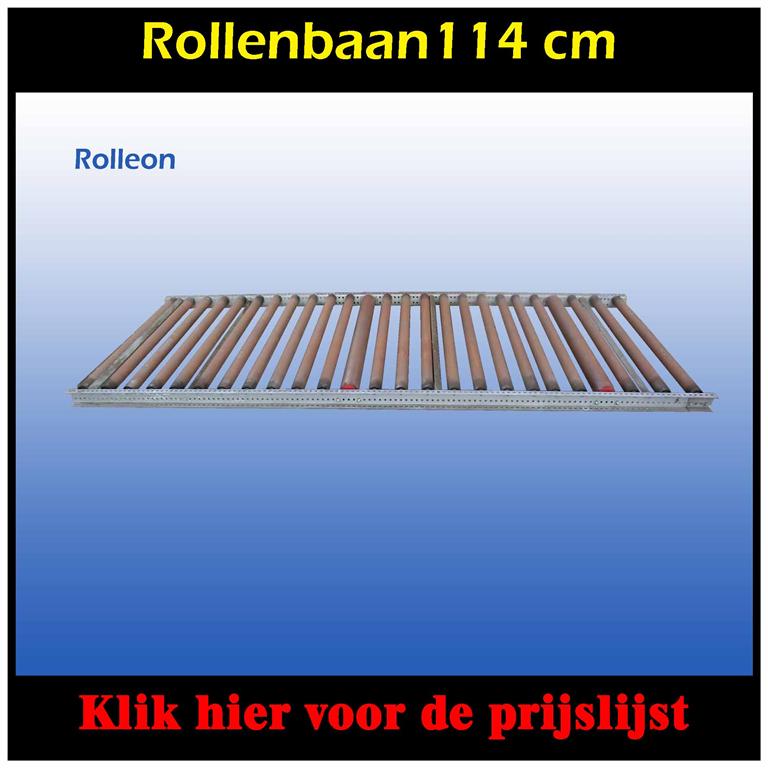 Stalen rollenbaan 114 cm breed