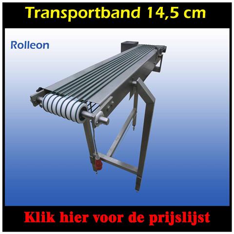 RVS transportband 14.5 cm 