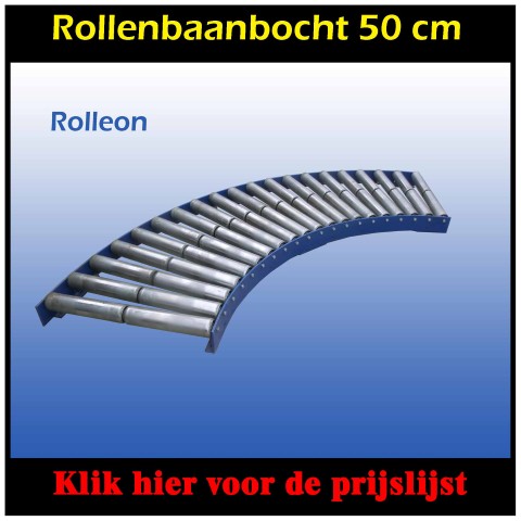 rollenbaanbocht 90 graden