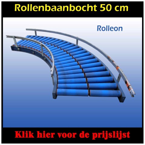 rollenbaanbocht 90 graden