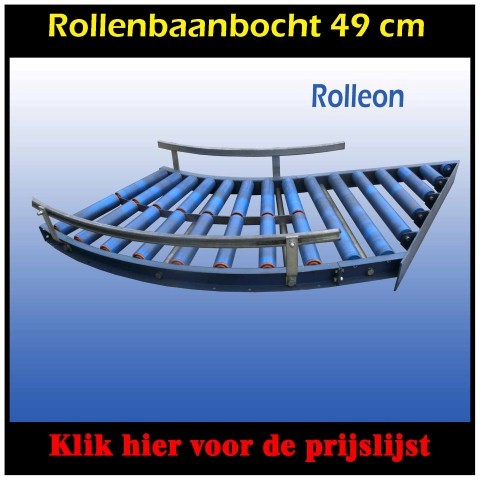 rollenbaanbocht 90 graden