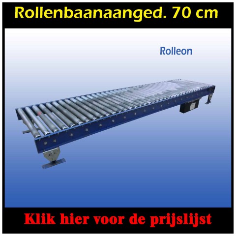 aangedreven rollenbaan gebruikt 70 cm