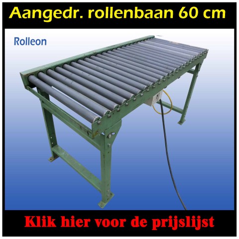 Aangedreven rollenbaan gebruikt 60 cm