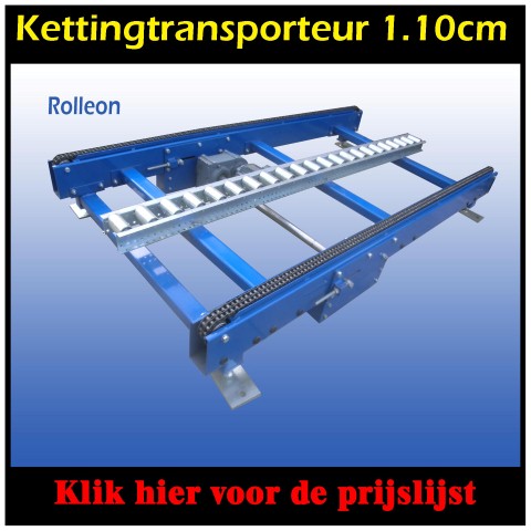 Ketting transporteur europallets 110 cm