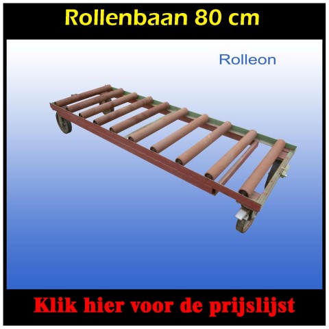 Rollenbaan staal op wielen