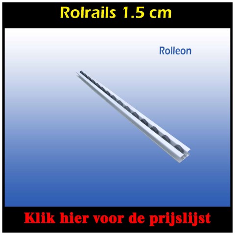 Rollenbaan rails 1.5 cm 