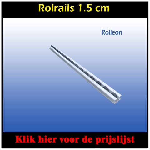 Rollenbaan rails 1.5 cm 