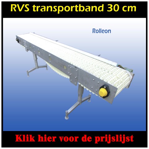 transportbanden RVS gebruikt 