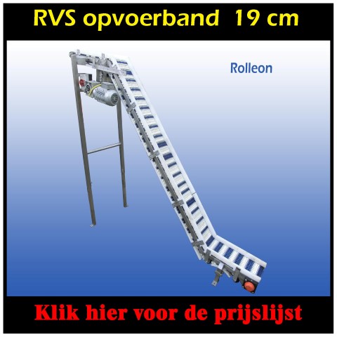 Opvoerband RVS 