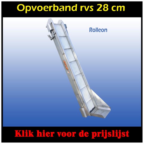 RVS opvoerband 