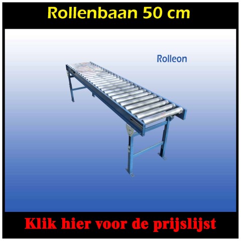 Rollenbaan met ondersteuningen