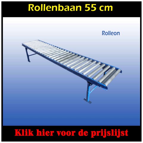 Rollenbaan met ondersteuningen