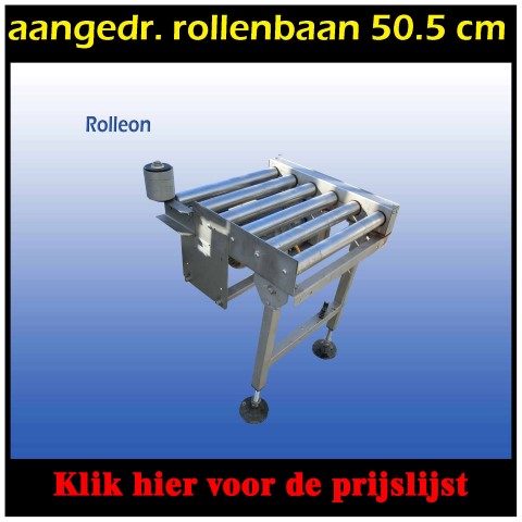 Aangedreven rollenbaan RVS