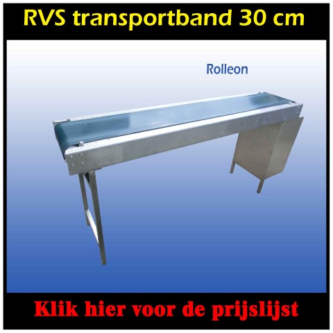 Transportband RVS 